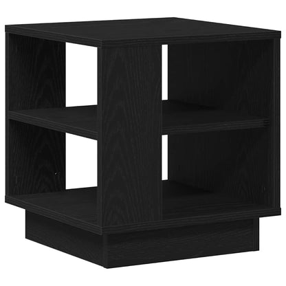vidaXL Coffee Table Black Oak 40 x 40 x 43 cm Engineered Wood