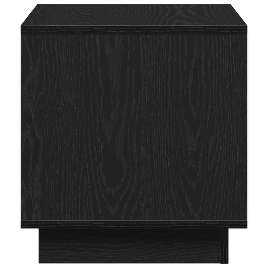 vidaXL Coffee Table Black Oak 40 x 40 x 43 cm Engineered Wood