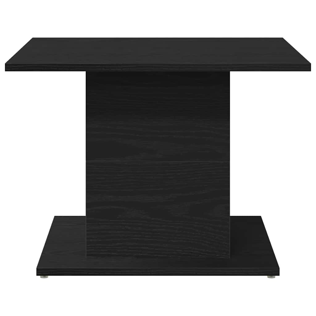 vidaXL Coffee Table Black Oak 55.5 x 55.5 x 40 cm Engineered Wood