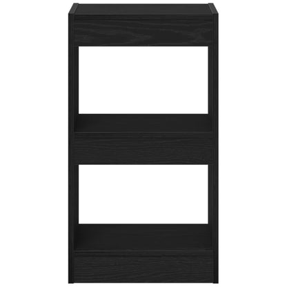 vidaXL Book Cabinet Black Oak 40 x 30 x 71.5 cm Engineered Wood