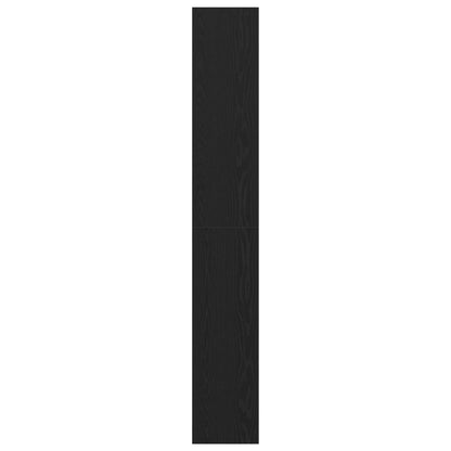 vidaXL Book Cabinet Black Oak 40 x 30 x 198 cm Engineered Wood