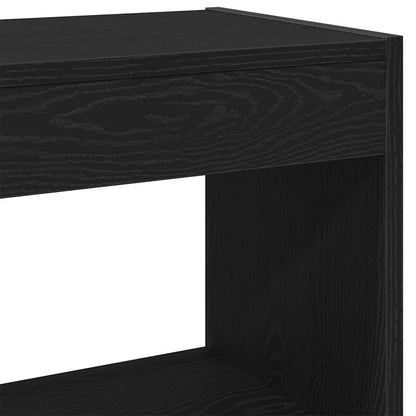 vidaXL Book Cabinet 2 pcs Black Oak 80 x 30 x 72 cm Engineered Wood
