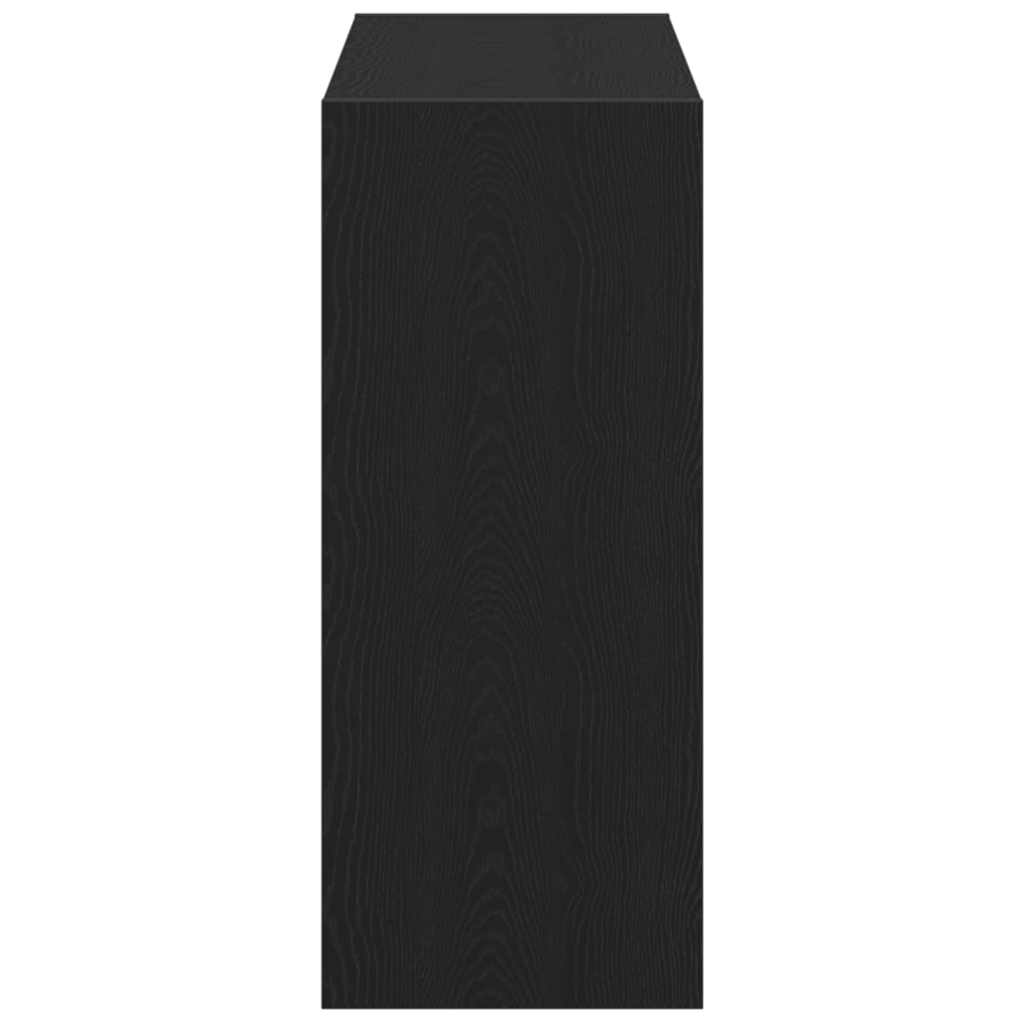 vidaXL Book Cabinet 2 pcs Black Oak 80 x 30 x 72 cm Engineered Wood