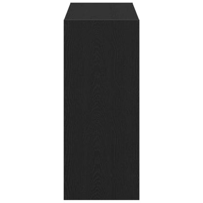 vidaXL Book Cabinet 2 pcs Black Oak 80 x 30 x 72 cm Engineered Wood