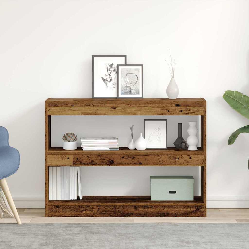 vidaXL Bookcase Old wood 100 x 30 x 72 cm Engineered Wood