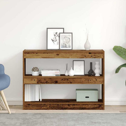 vidaXL Bookcase Old wood 100 x 30 x 72 cm Engineered Wood