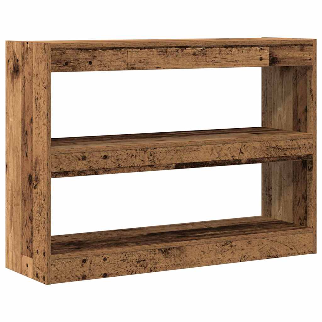 vidaXL Bookcase Old wood 100 x 30 x 72 cm Engineered Wood