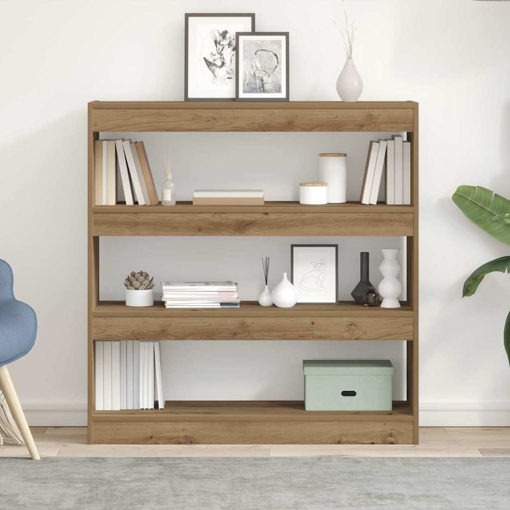 vidaXL Book Cabinet 3-Tier 100 x 30 x 103 cm Engineered Wood