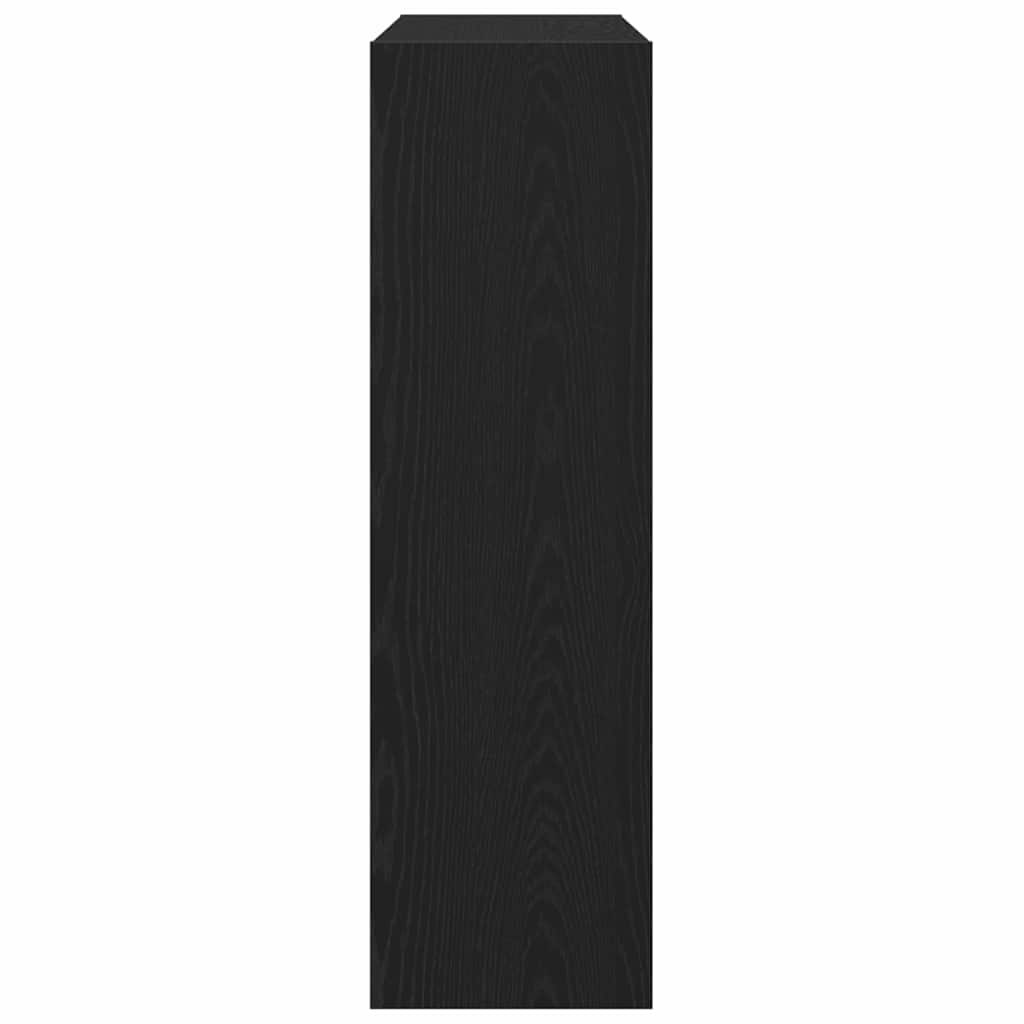vidaXL Book Cabinet 3-Tier 100 x 30 x 103 cm Engineered Wood Black Oak