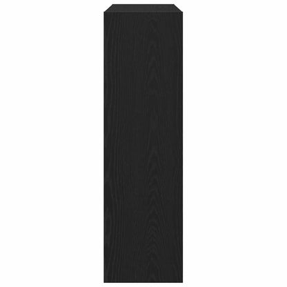 vidaXL Book Cabinet 3-Tier 100 x 30 x 103 cm Engineered Wood Black Oak