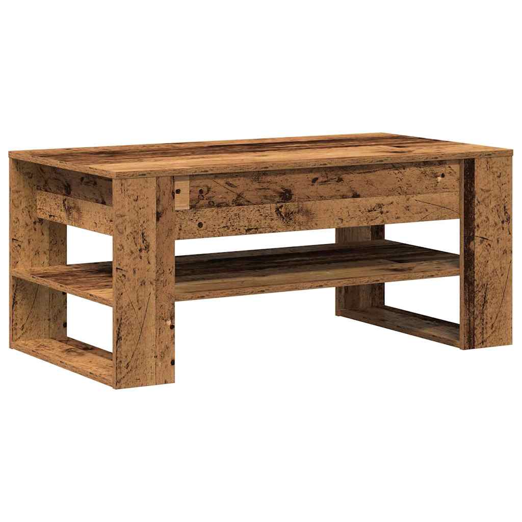 vidaXL Coffee Table Old Wood 102 x 55 x 45 cm Engineered Wood