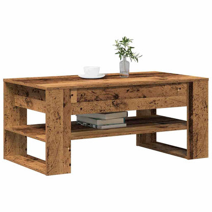 vidaXL Coffee Table Old Wood 102 x 55 x 45 cm Engineered Wood