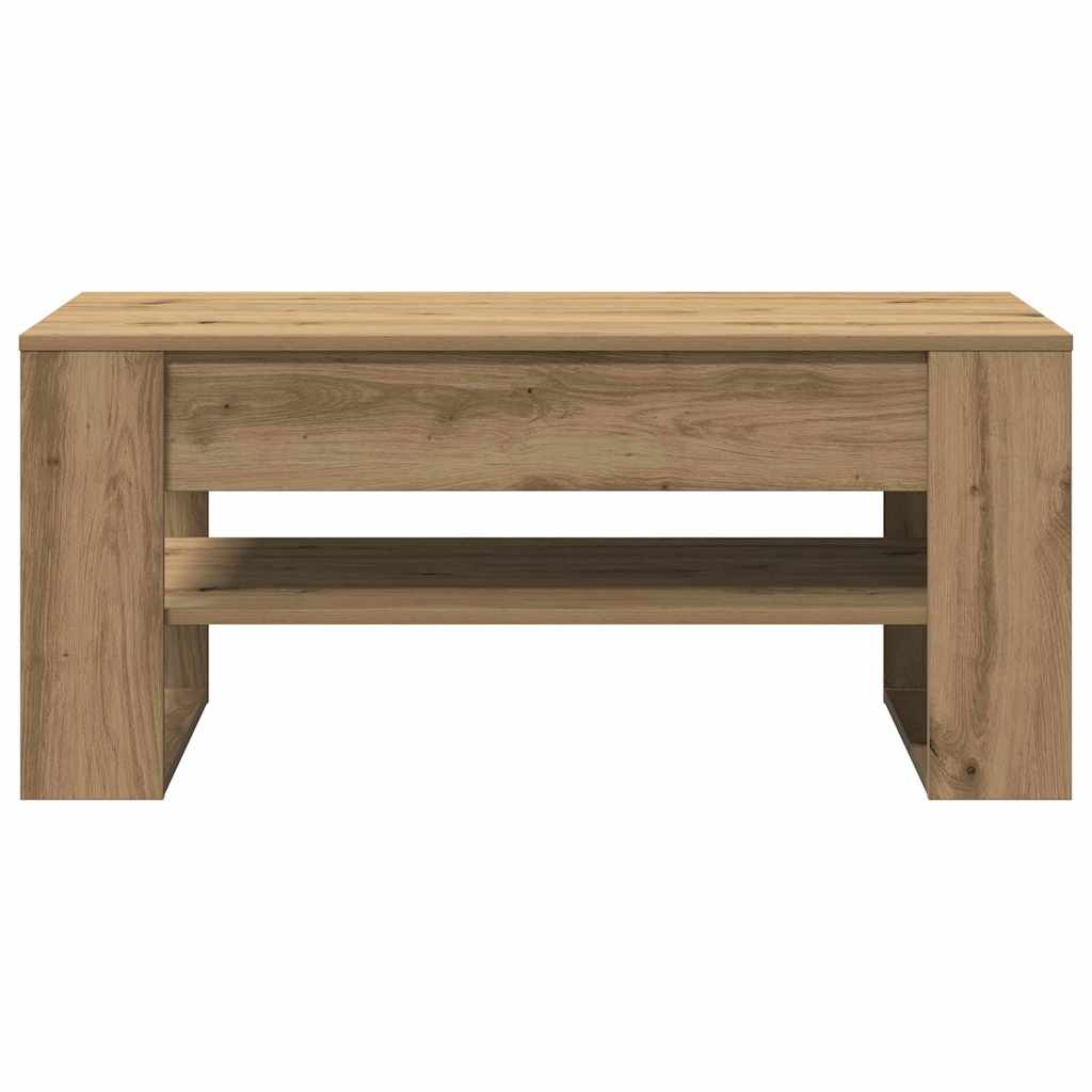 vidaXL Coffee Table Artisan Oak 102 x 55 x 45 cm Engineered Wood
