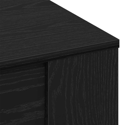 vidaXL Coffee Table Black Oak 102 x 55 x 45 cm Engineered Wood