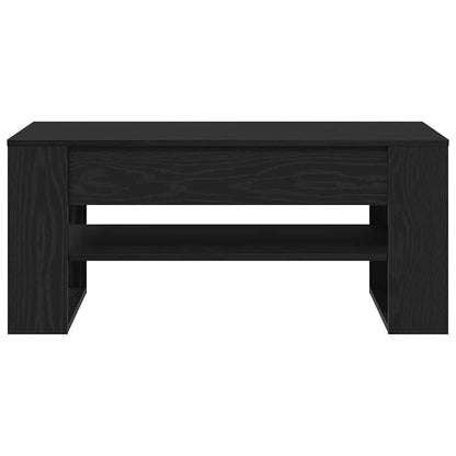 vidaXL Coffee Table Black Oak 102 x 55 x 45 cm Engineered Wood