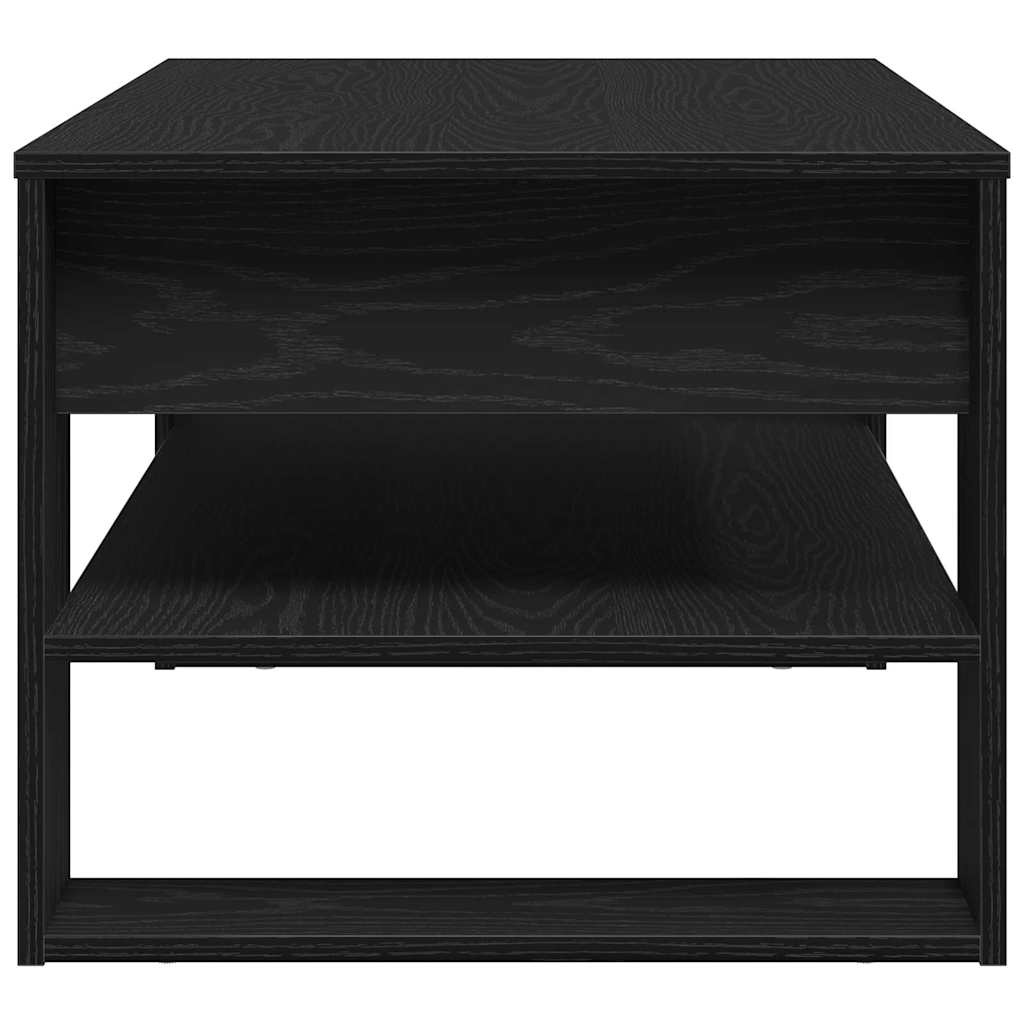 vidaXL Coffee Table Black Oak 102 x 55 x 45 cm Engineered Wood