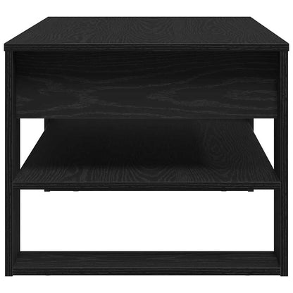 vidaXL Coffee Table Black Oak 102 x 55 x 45 cm Engineered Wood
