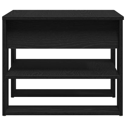 vidaXL Coffee Table Black Oak 55.5 x 55 x 45 cm Engineered Wood