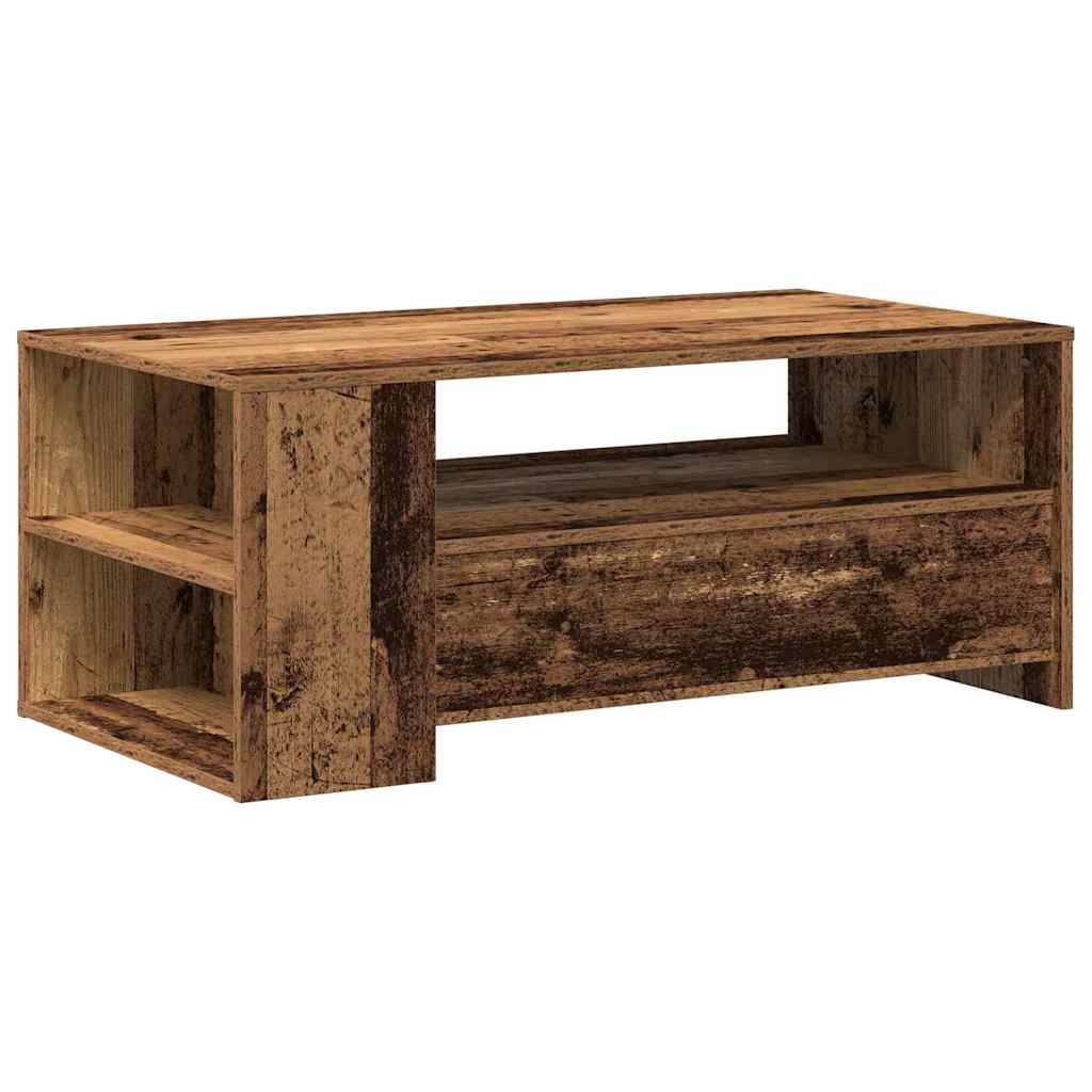 vidaXL Coffee Table Old Wood 102 x 55 x 43.5 cm Engineered Wood