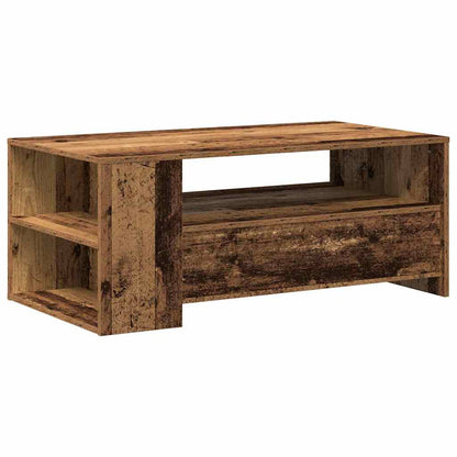 vidaXL Coffee Table Old Wood 102 x 55 x 43.5 cm Engineered Wood