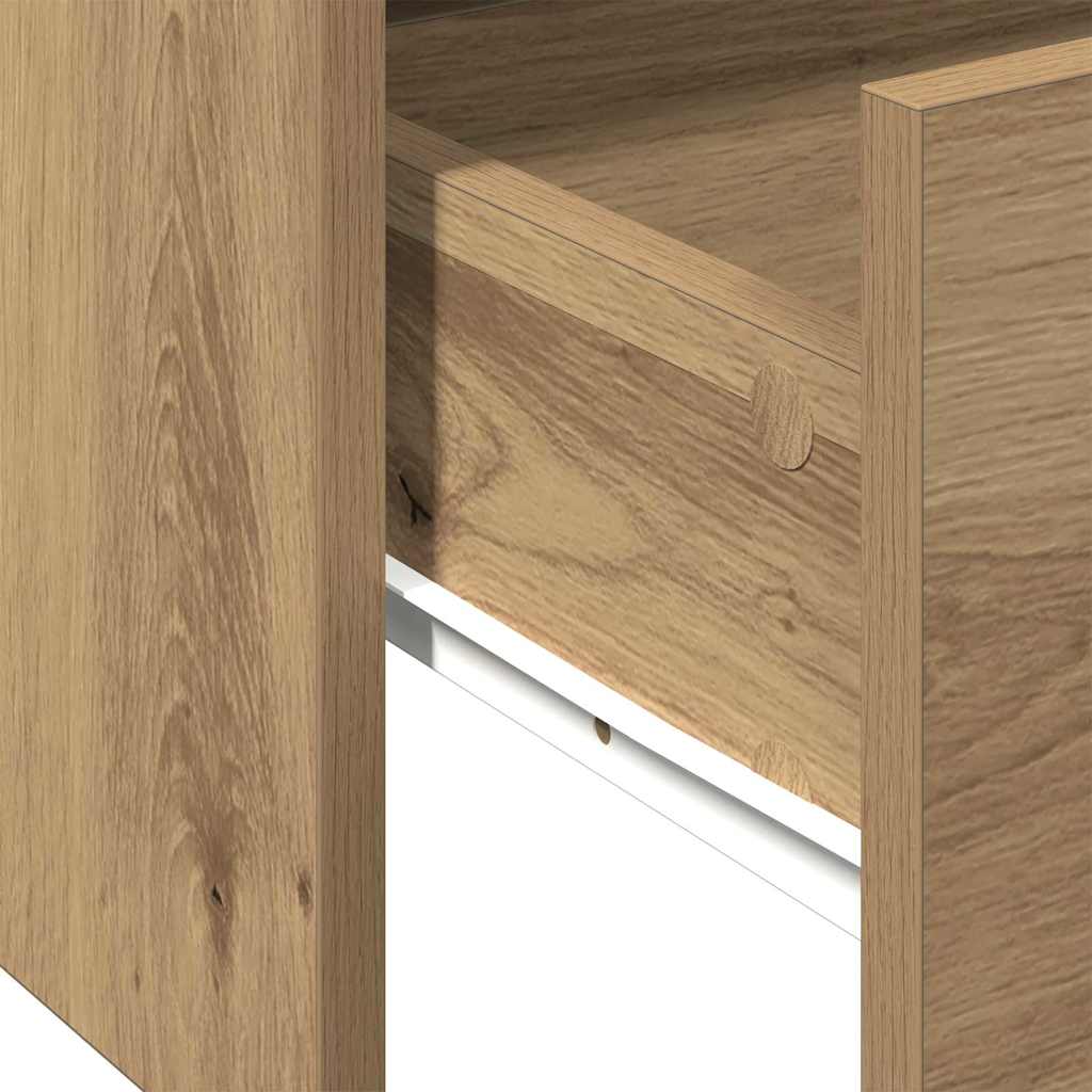vidaXL Coffee Table Artisan Oak 102 x 55 x 43.5 cm Engineered Wood