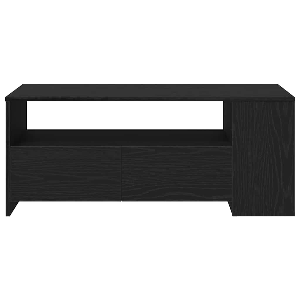 vidaXL Coffee Table Black Oak 102 x 55 x 43.5 cm Engineered Wood