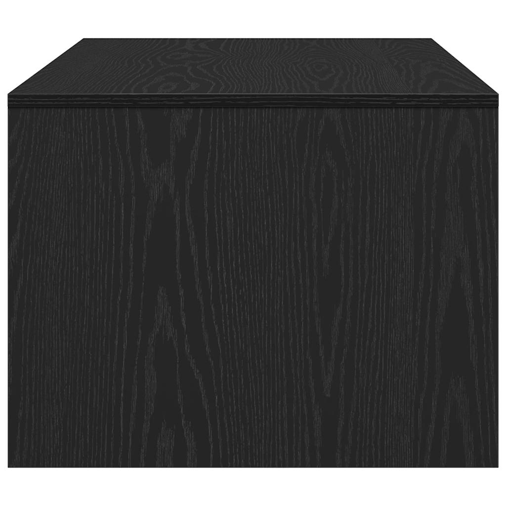 vidaXL Coffee Table Black Oak 102 x 55 x 43.5 cm Engineered Wood