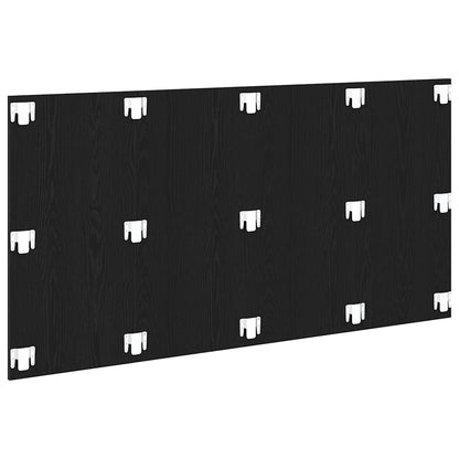 vidaXL Bed Headboard Black Oak 160 x 1.5 x 80.5 cm Engineered Wood