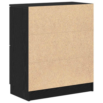 vidaXL Sideboard Black Oak 60 x 30 x 70 cm Engineered Wood