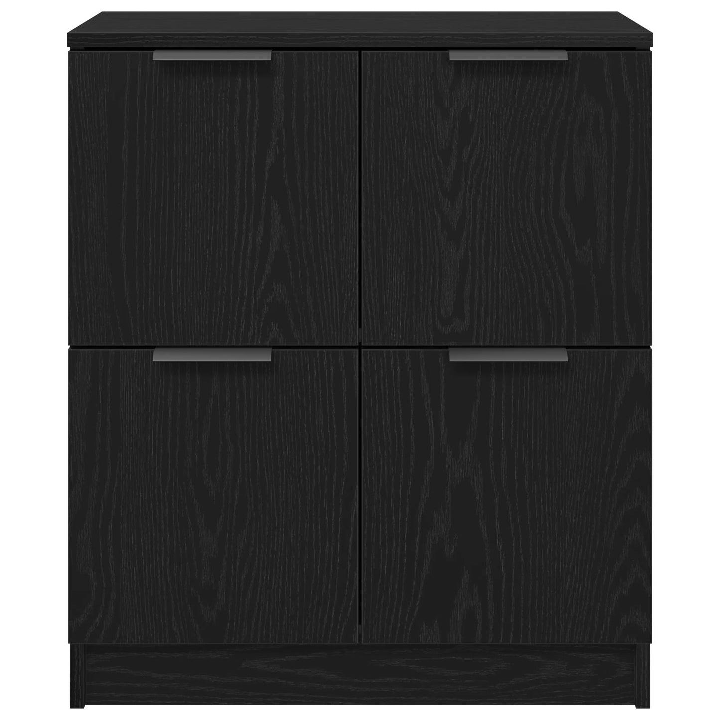 vidaXL Sideboard Black Oak 60 x 30 x 70 cm Engineered Wood