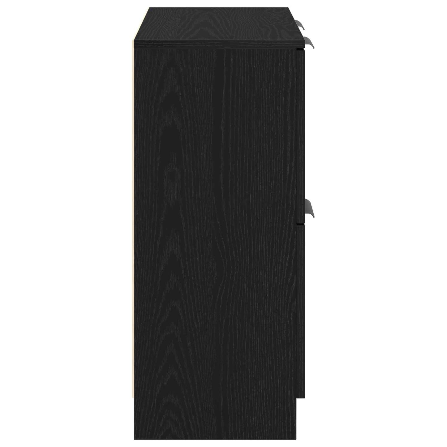 vidaXL Sideboard Black Oak 60 x 30 x 70 cm Engineered Wood