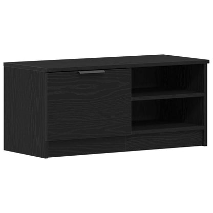 vidaXL TV Cabinet Black Oak 80 x 35 x 36.5 cm Engineered Wood