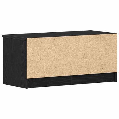 vidaXL TV Cabinet 2 pcs Black Oak 80 x 35 x 36.5 cm Engineered Wood
