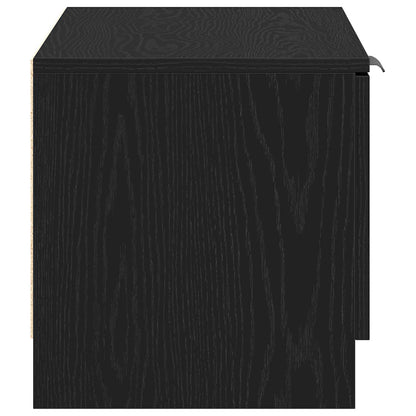 vidaXL TV Cabinet 2 pcs Black Oak 80 x 35 x 36.5 cm Engineered Wood