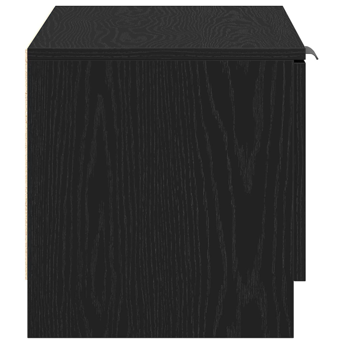 vidaXL TV Cabinet 2 pcs Black Oak Engineered Wood