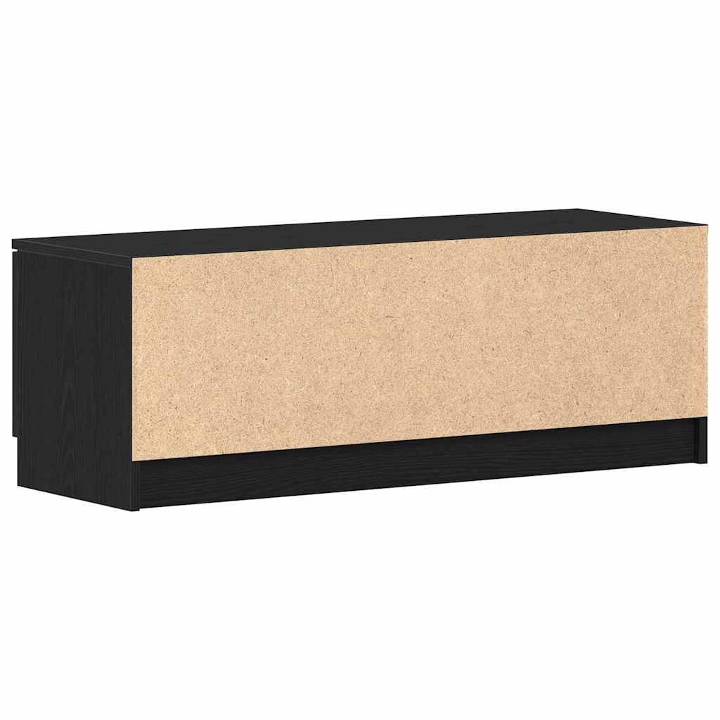 vidaXL TV Cabinet Black Oak 102 x 32 x35.5 cm Engineered Wood