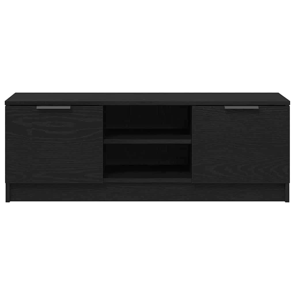 vidaXL TV Cabinet Black Oak 102 x 32 x35.5 cm Engineered Wood