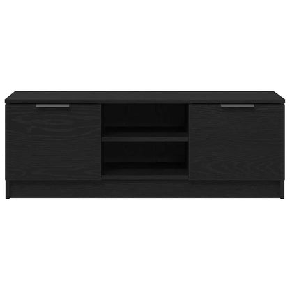 vidaXL TV Cabinet Black Oak 102 x 32 x35.5 cm Engineered Wood