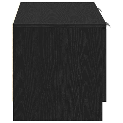 vidaXL TV Cabinet Black Oak 102 x 32 x35.5 cm Engineered Wood