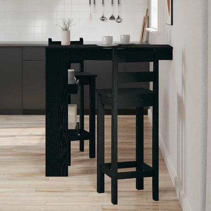 vidaXL Wall Bar Table 102 x 45 x 103.5 cm Engineered Wood Black Oak