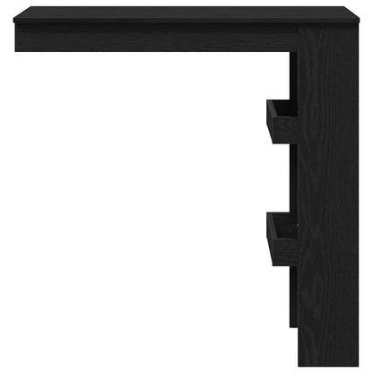 vidaXL Wall Bar Table 102 x 45 x 103.5 cm Engineered Wood Black Oak