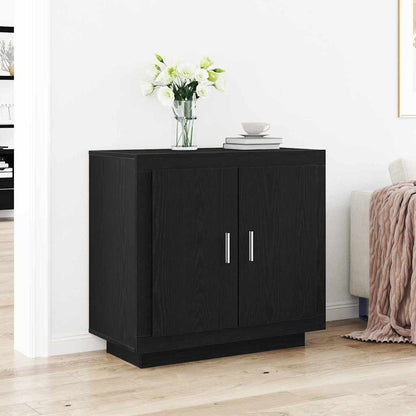 vidaXL Sideboard Black Oak 80 x 40 x 75 cm Engineered Wood
