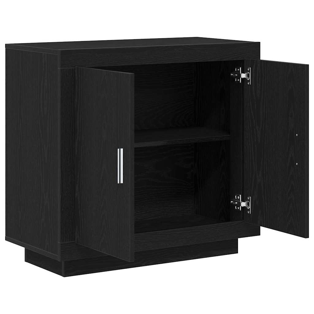 vidaXL Sideboard Black Oak 80 x 40 x 75 cm Engineered Wood