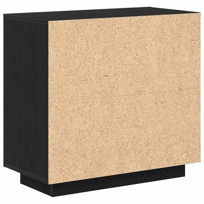 vidaXL Sideboard Black Oak 80 x 40 x 75 cm Engineered Wood