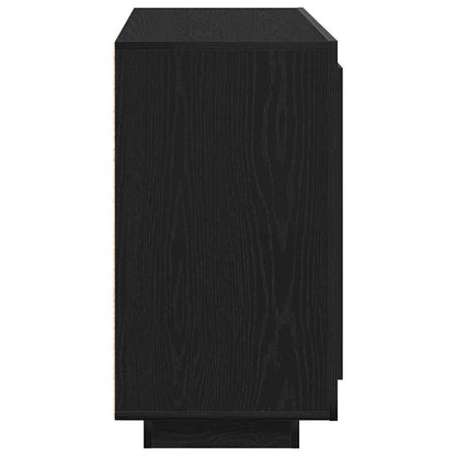vidaXL Sideboard Black Oak 80 x 40 x 75 cm Engineered Wood