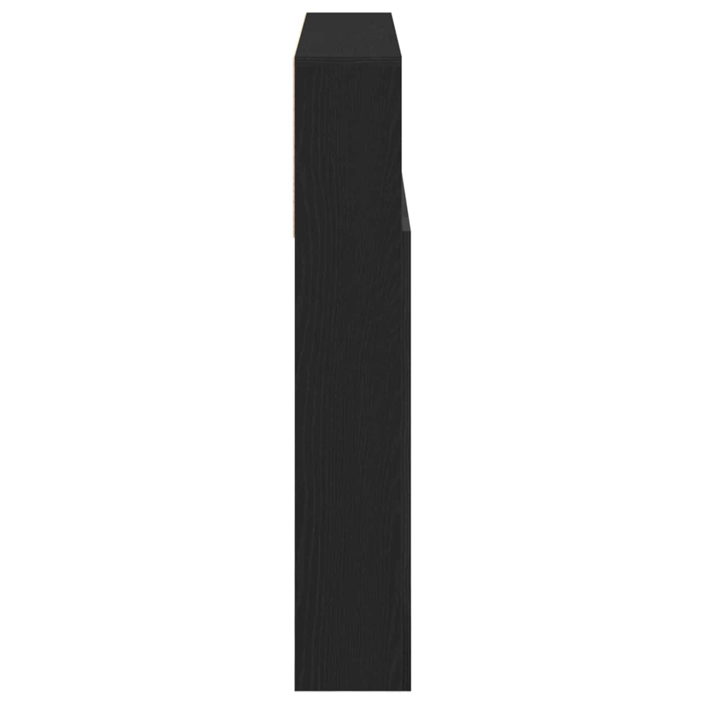 vidaXL Headboard Cabinet Black Oak 140 x 19 x 103.5 cm Engineered Wood