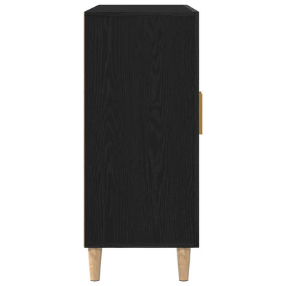 vidaXL Sideboard Black Oak 90 x 34 x 80 cm Engineered Wood