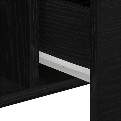 vidaXL Sideboard Black Oak 100 x 36 x 60 cm Engineered Wood