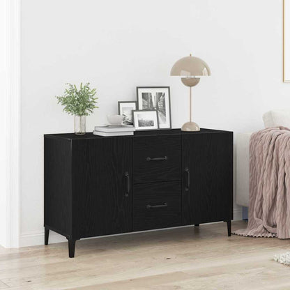 vidaXL Sideboard Black Oak 100 x 36 x 60 cm Engineered Wood