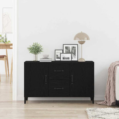 vidaXL Sideboard Black Oak 100 x 36 x 60 cm Engineered Wood